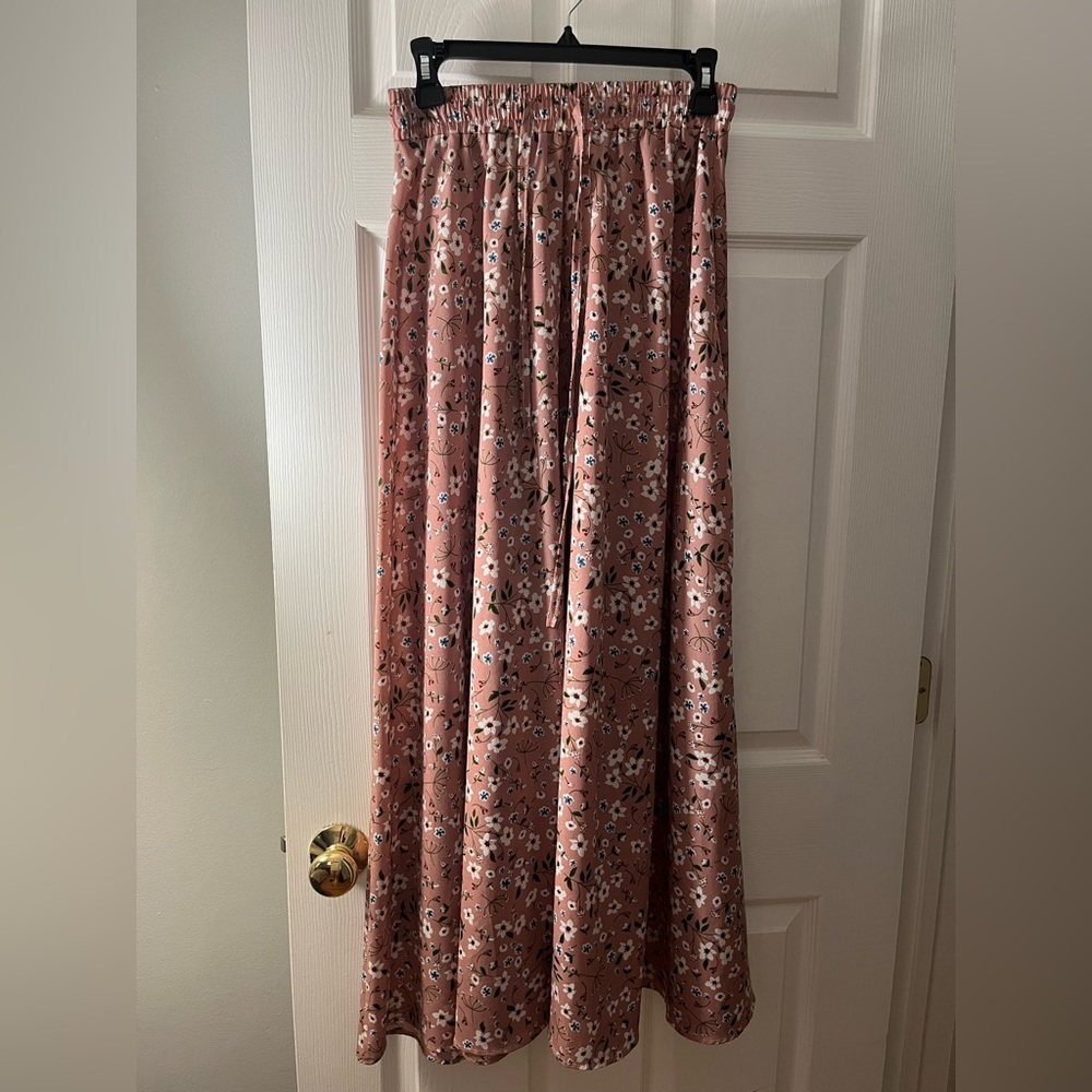 Rose/floral long skirt